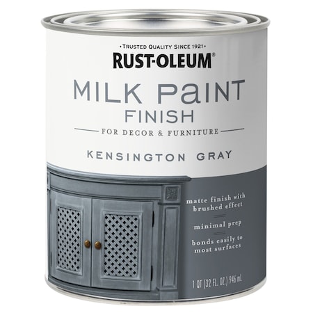Rust-Oleum Rust-Oleum Matte Kensington Gray Water-Based Acrylic Milk Paint 1 qt 331053